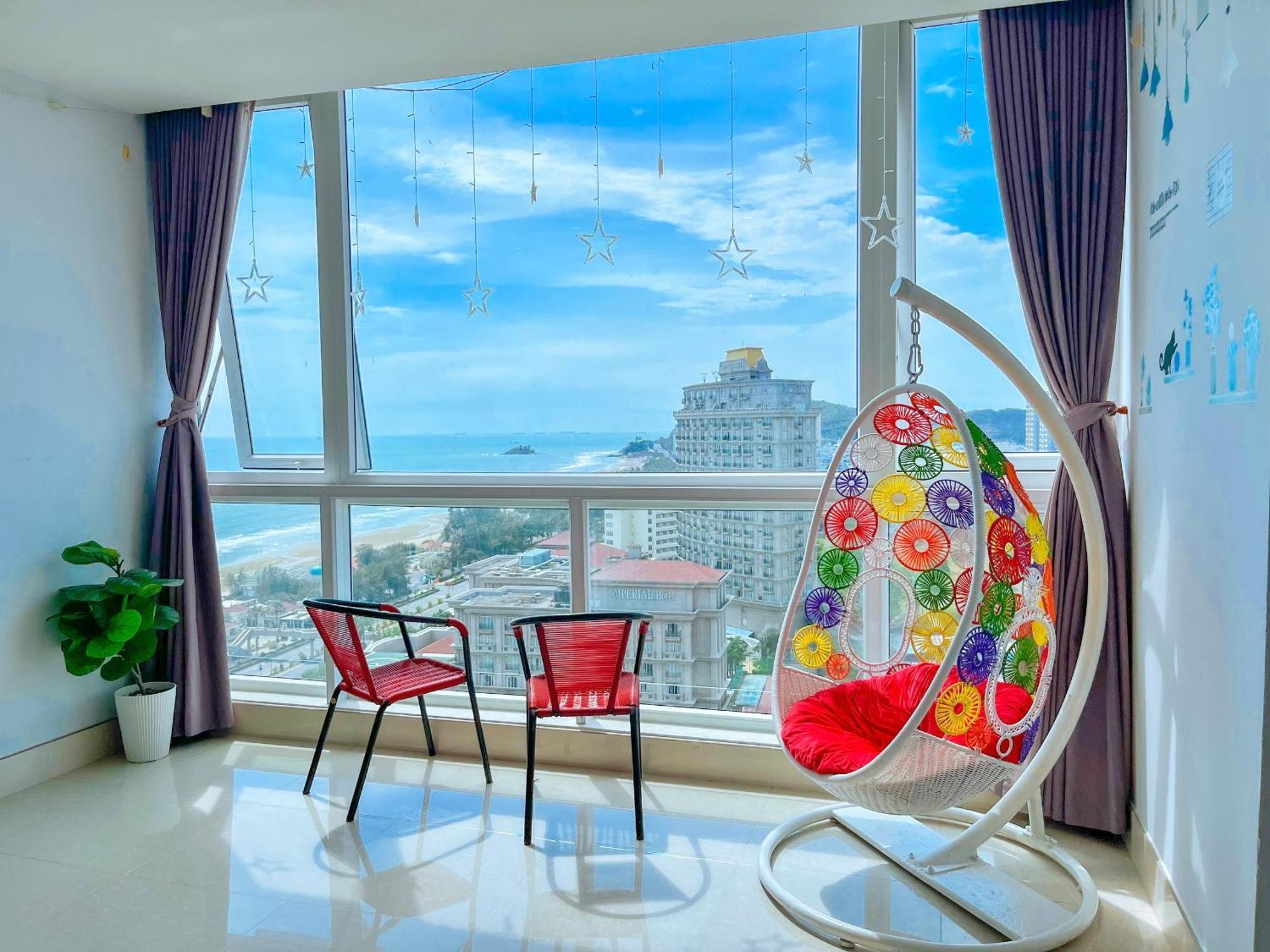 Can Ho Oasky,3 Phong View Dep Nhin Ra Bien,Nui Va Ho Bau Sen Vũng Tàu Exterior foto