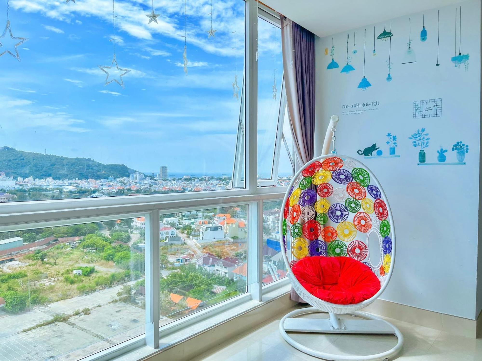 Can Ho Oasky,3 Phong View Dep Nhin Ra Bien,Nui Va Ho Bau Sen Vũng Tàu Exterior foto